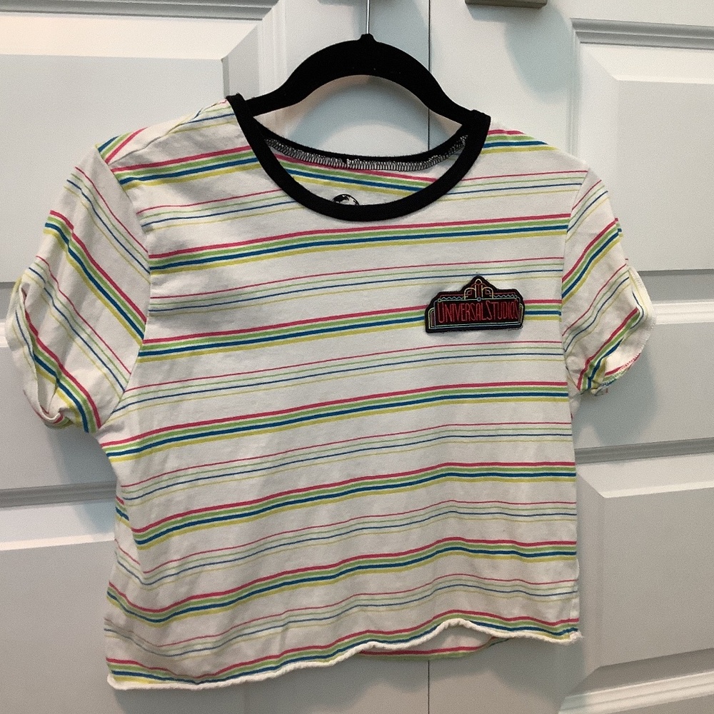 Universal studios shirt, women’s, S, fits like xs, striped